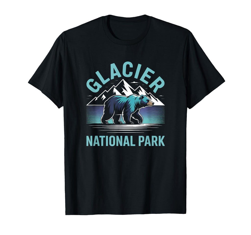 Glacier Grizzly Bear Glacier T-Shirt - Aesthetic Graphic Men Women - T-Shirt, Sweatshirt, Hoodie