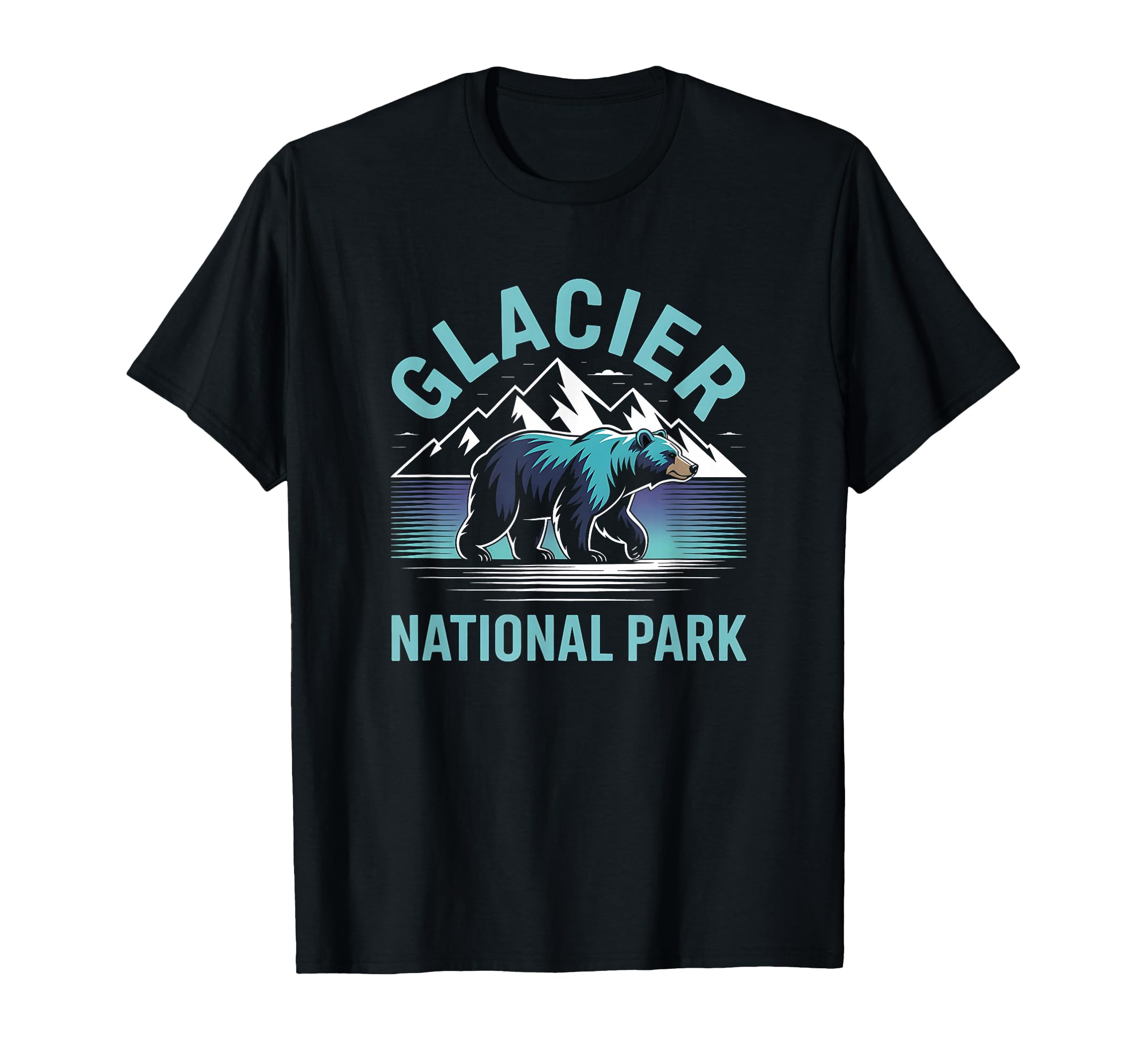 Glacier Grizzly Bear Glacier T-Shirt - Aesthetic Graphic Men Women - T-Shirt, Sweatshirt, Hoodie