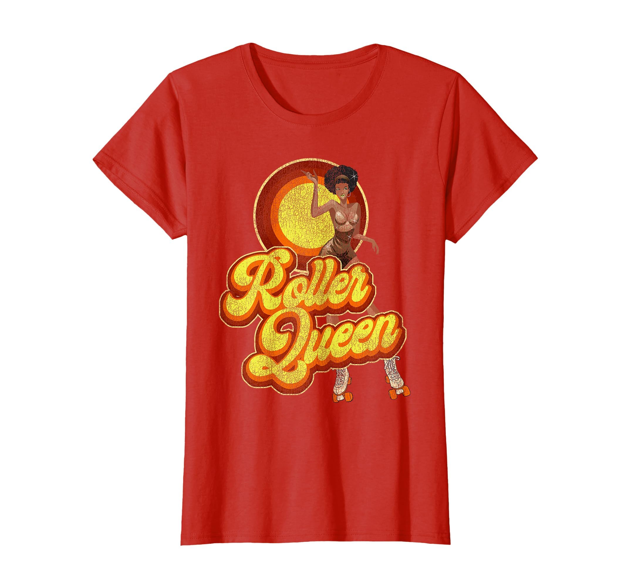 Roller Skating Skate 1970S Afro T-Shirt - Custom Art Print Men Women - T-Shirt, Sweatshirt, Hoodie