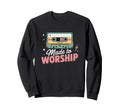 Made To Worship Psalm 150 Cassette Sweatshirt - Minimalist Print Men Women - T-Shirt, Sweatshirt, Hoodie