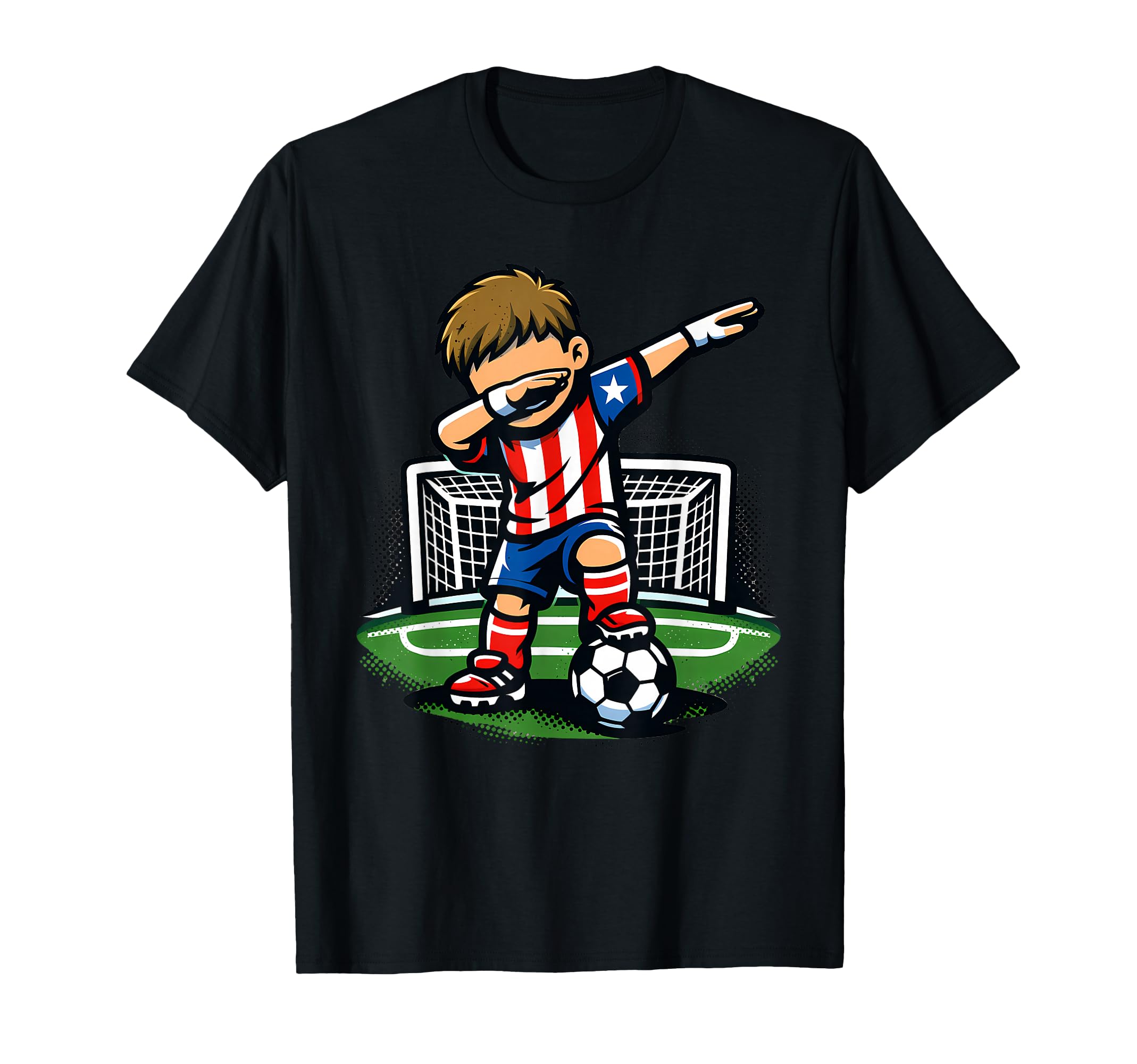 Soccer Player Dab Goal Patriotic T-Shirt - Unique Graphic Men Women - T-Shirt, Sweatshirt, Hoodie