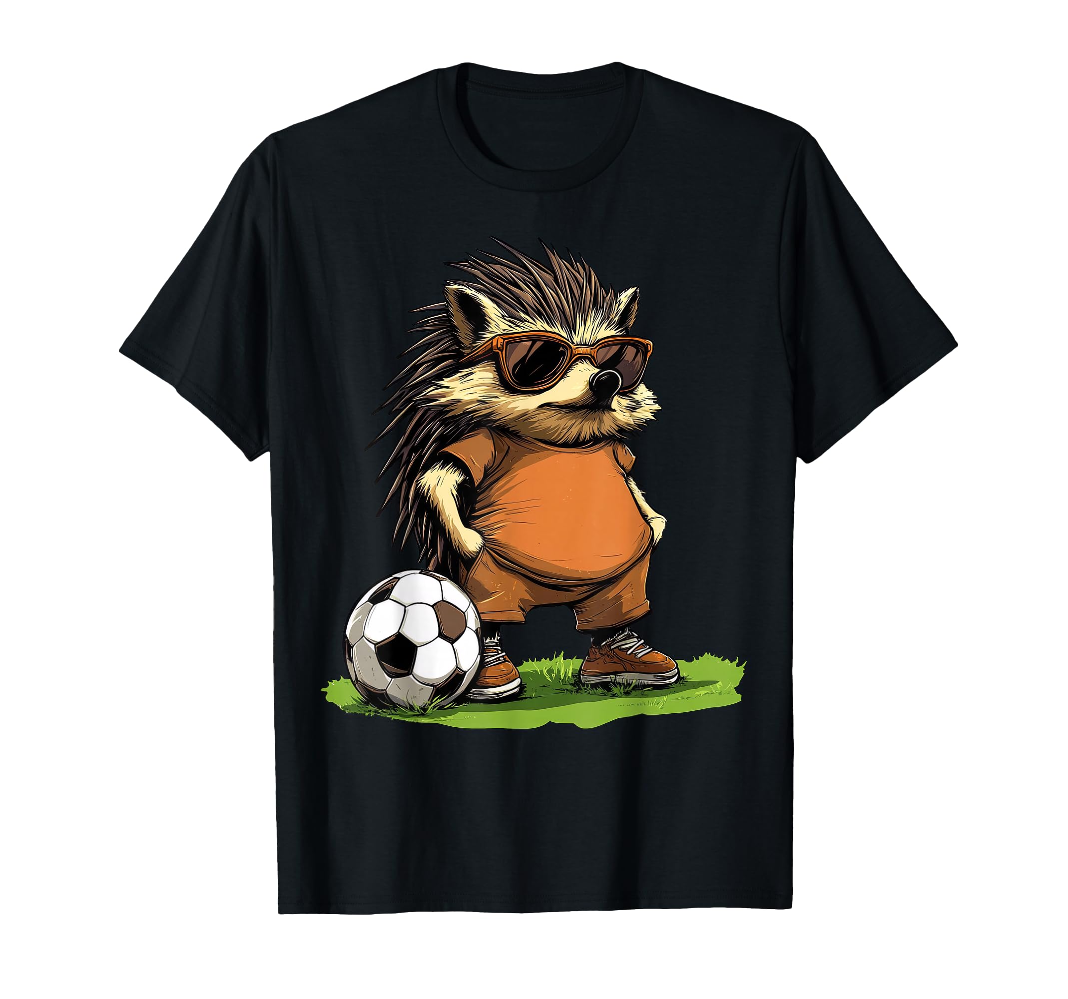 Hedgehog Football T-Shirt - Aesthetic Graphic Unisex - T-Shirt, Sweatshirt, Hoodie