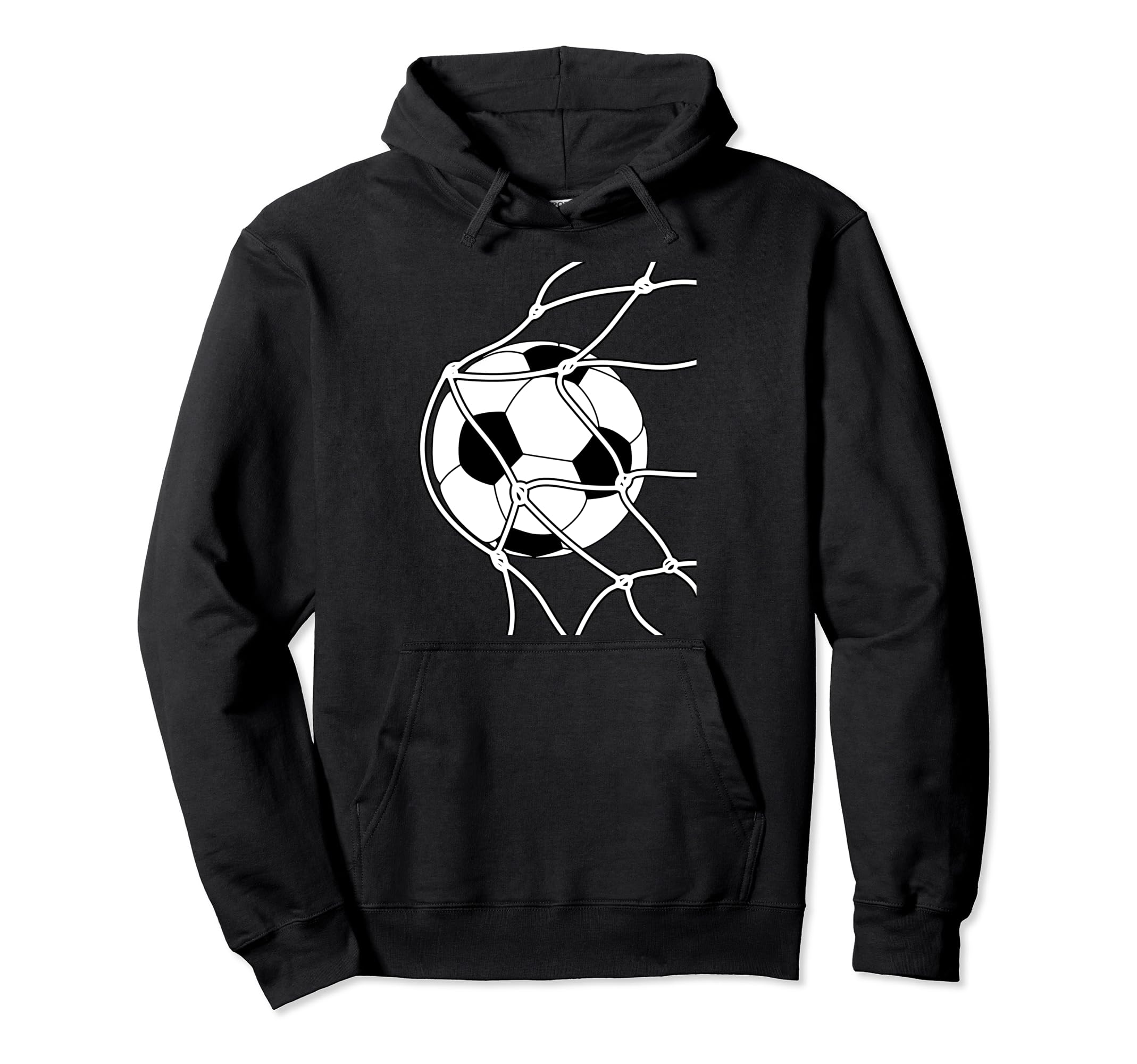 Soccer Ball Goal Funny Player Sports Hoodie - Minimalist Print for Adults - T-Shirt, Sweatshirt, Hoodie