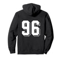 Number 96 Backside 80S 90S Team Jersey Hoodie - Graphic Print Unisex - T-Shirt, Sweatshirt, Hoodie