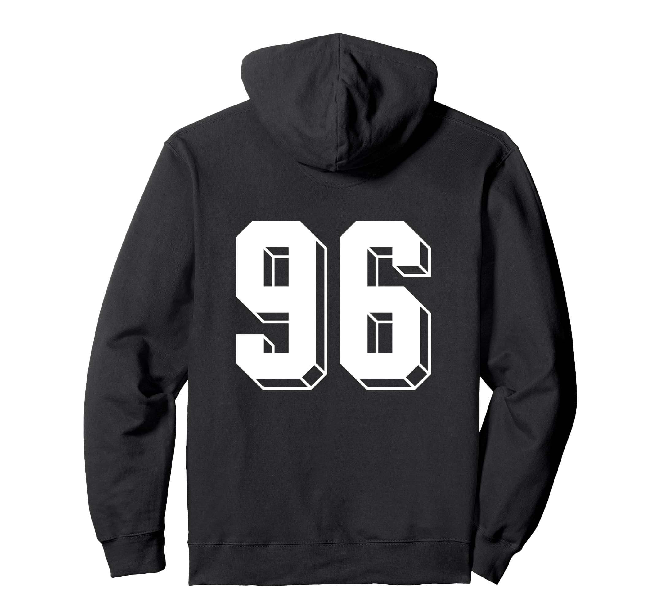 Number 96 Backside 80S 90S Team Jersey Hoodie - Graphic Print Unisex - T-Shirt, Sweatshirt, Hoodie