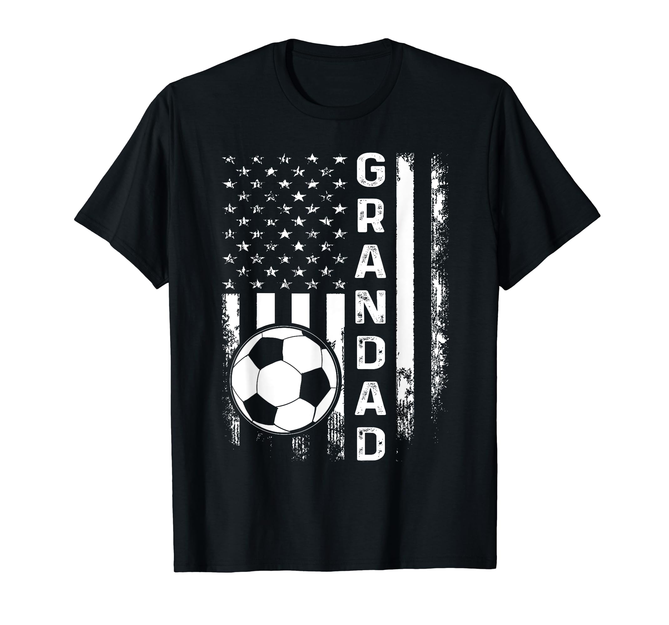 Soccer Grandad American Flag T-Shirt - Fun Novelty Design Men Women - T-Shirt, Sweatshirt, Hoodie