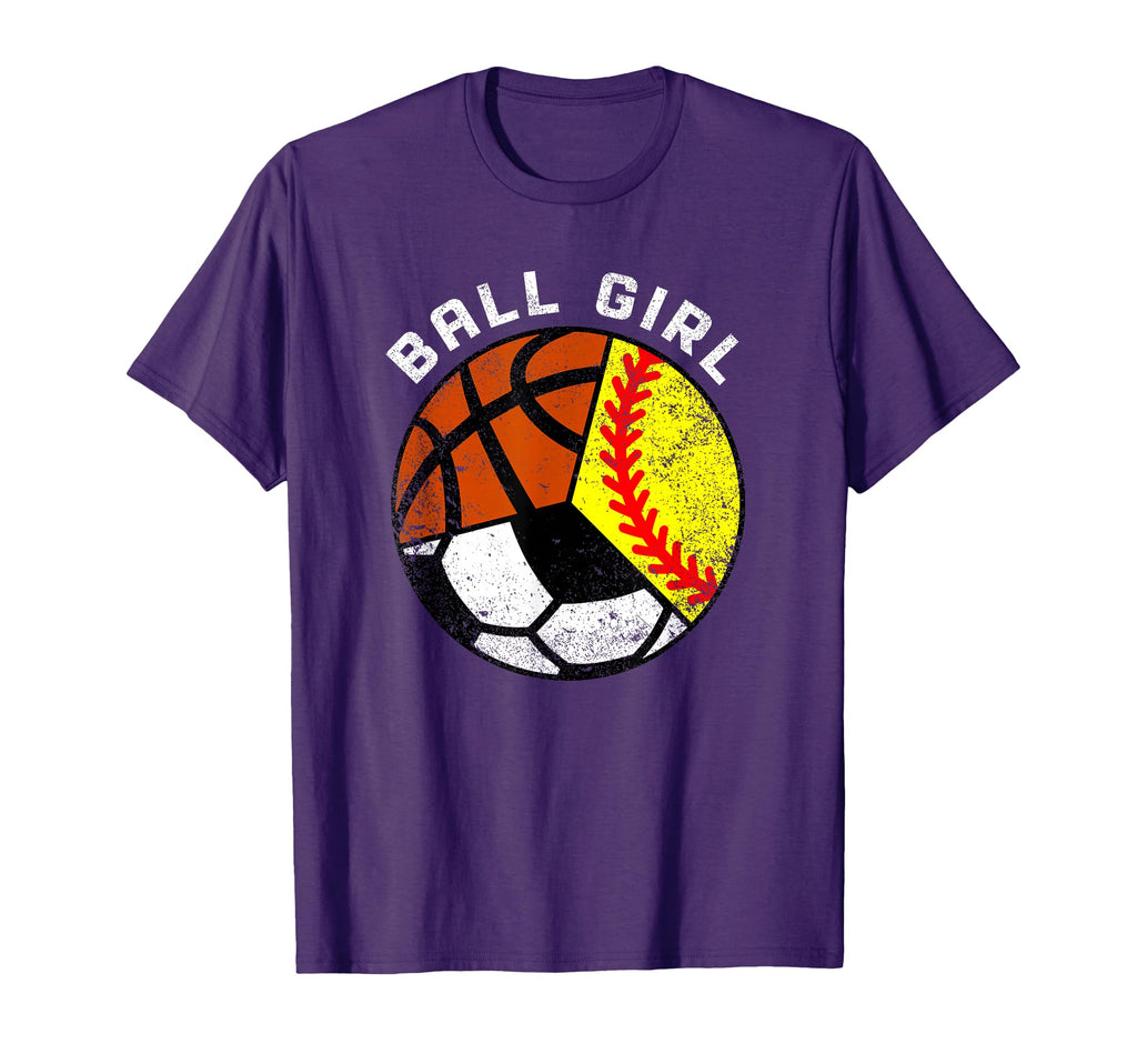 Ball Funny Softball Soccer Basketball T-Shirt - Novelty Apparel Unisex - T-Shirt, Sweatshirt, Hoodie