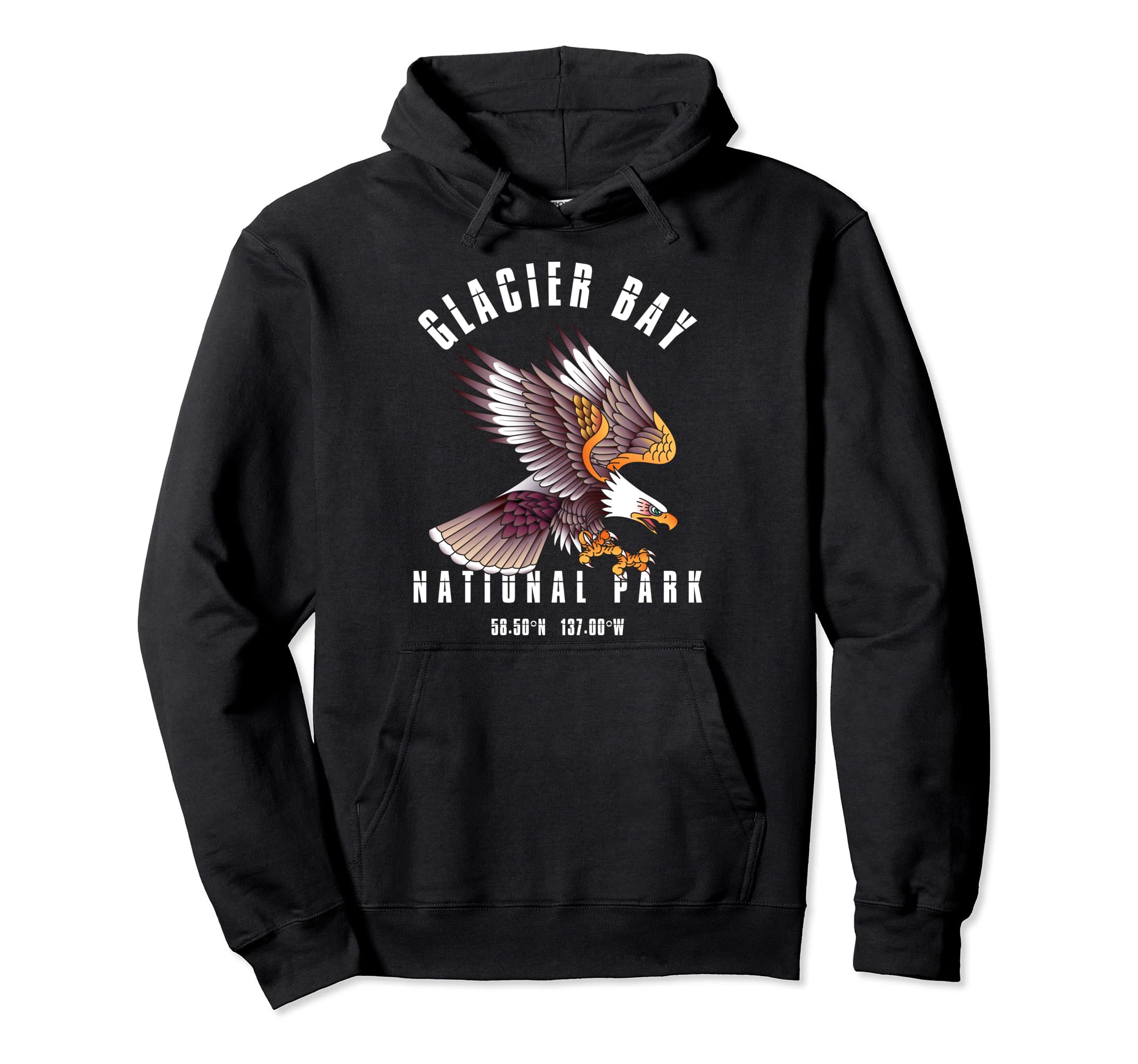 Glacier Bay National Park Alaska Usa Hoodie - Fun Novelty Design Unisex - T-Shirt, Sweatshirt, Hoodie