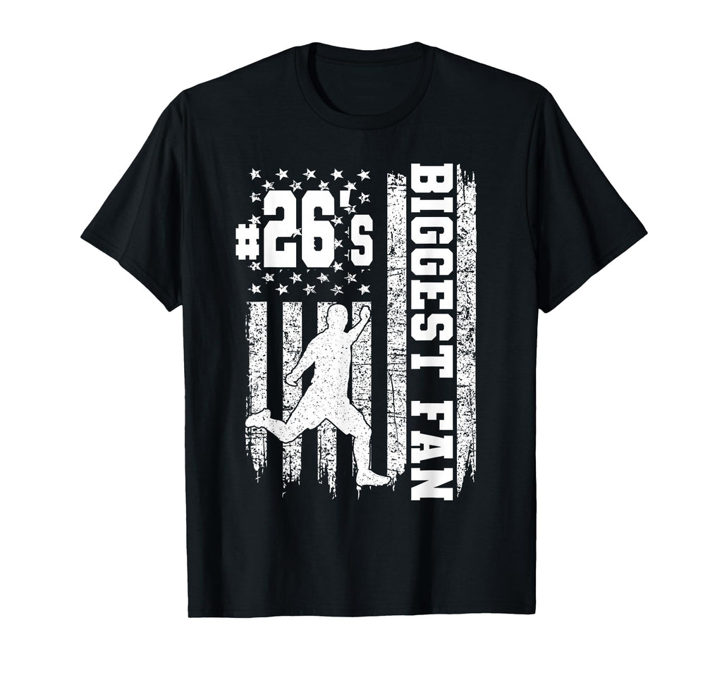 Soccer Biggest Fan Number 26 Proud T-Shirt - Custom Art Print for Adults - T-Shirt, Sweatshirt, Hoodie