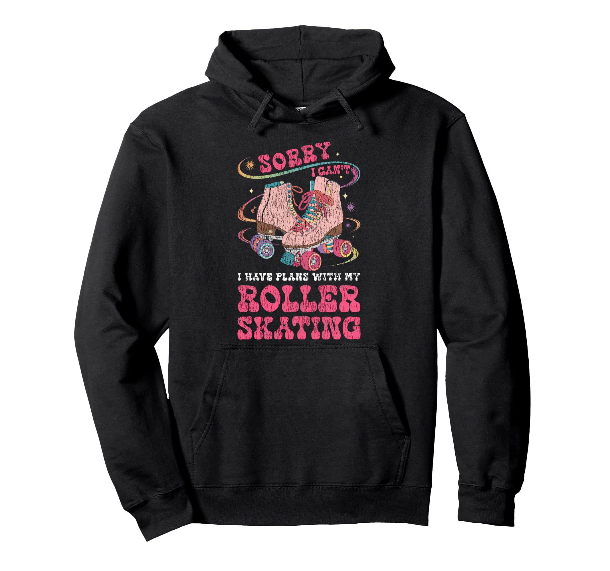Roller Skating Skate 1970S Sorry I Hoodie - Streetwear Style for Adults - T-Shirt, Sweatshirt, Hoodie