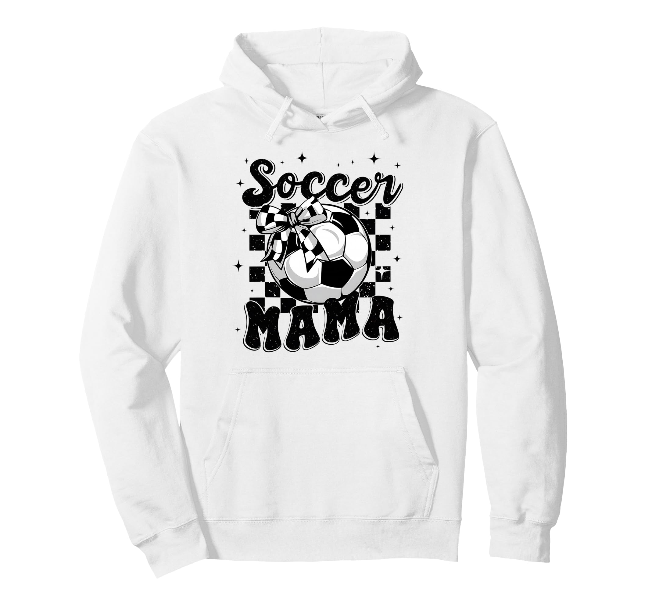 Soccer Mama Mother Mommy Preppy Soccer Game Hoodie - Unique Graphic Unisex - T-Shirt, Sweatshirt, Hoodie