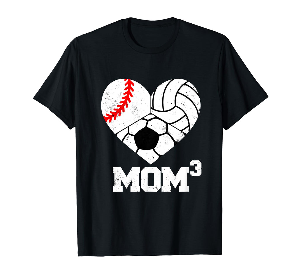 Mom Cubed Mom3 Mom Three Baseball T-Shirt - Streetwear Style Unisex - T-Shirt, Sweatshirt, Hoodie