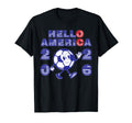 Hello America Soccer 2026 Host Fan T-Shirt - Fun Novelty Design Men Women - T-Shirt, Sweatshirt, Hoodie