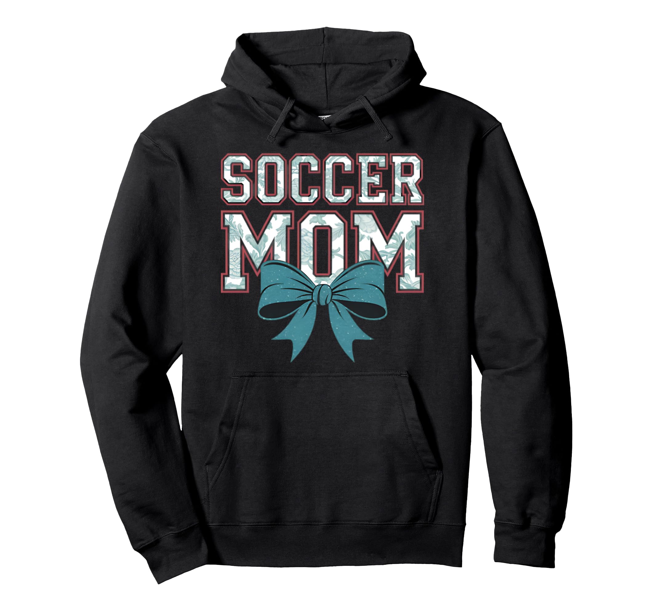 Soccer Mom Coquette Bow Mothers Day Hoodie - Streetwear Style Unisex - T-Shirt, Sweatshirt, Hoodie