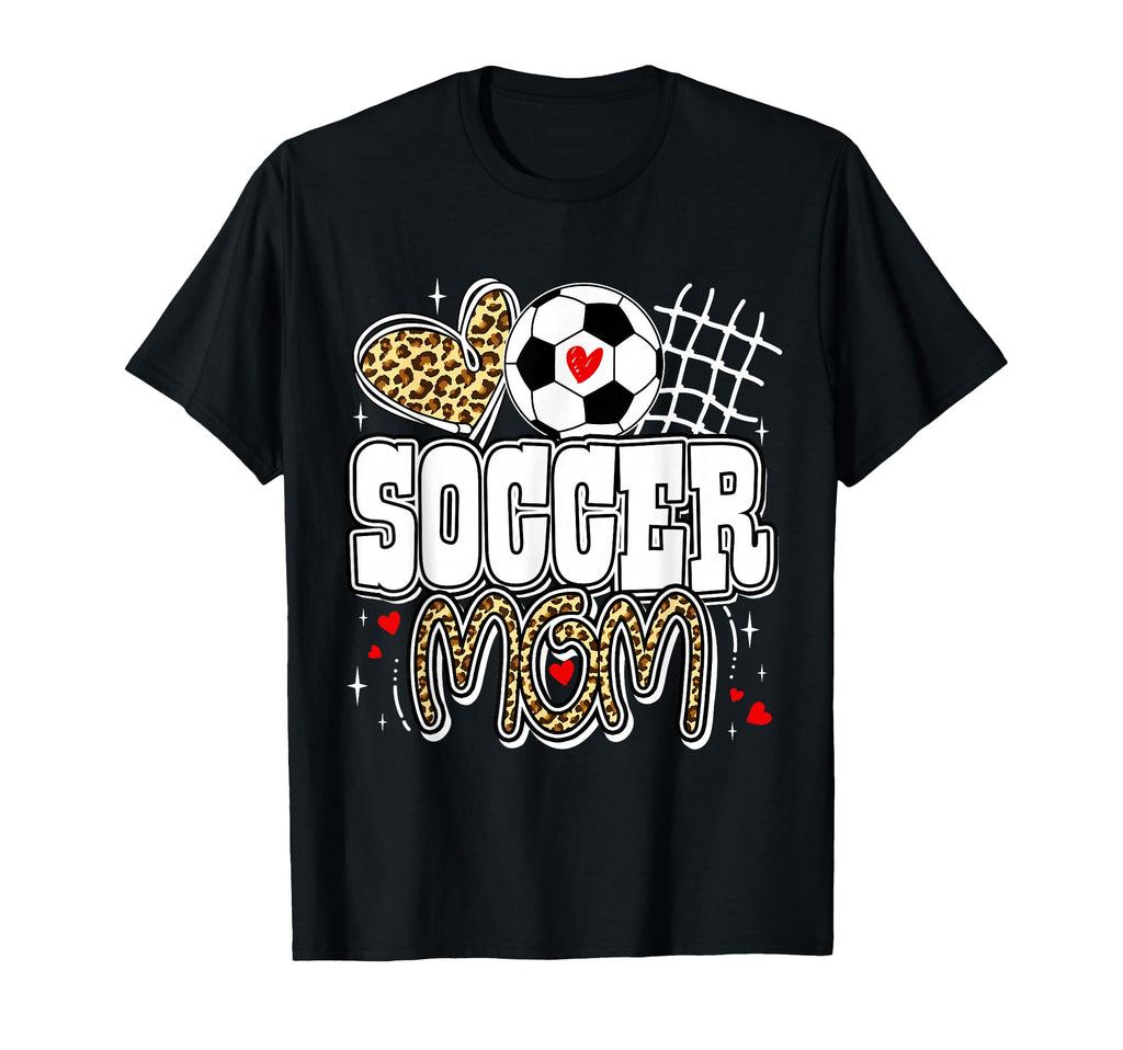 Leopard Soccer Mom Soccer Mama T-Shirt - Aesthetic Graphic for Adults - T-Shirt, Sweatshirt, Hoodie
