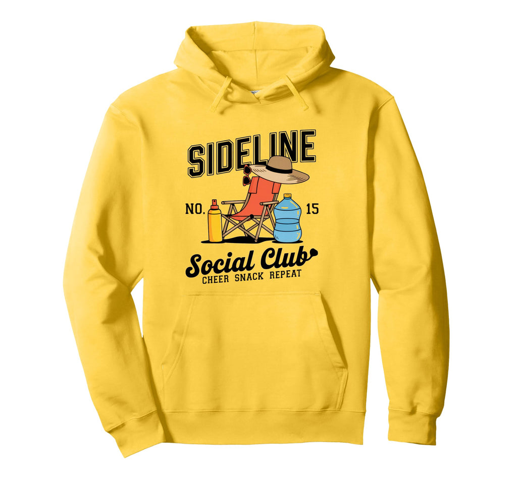 Sideline Social Club Soccer Mom Game Day Hoodie - Graphic Print Men Women - T-Shirt, Sweatshirt, Hoodie