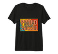 Proud Soccer Dad Football Sports Tri T-Shirt - Minimalist Print for Adults - T-Shirt, Sweatshirt, Hoodie
