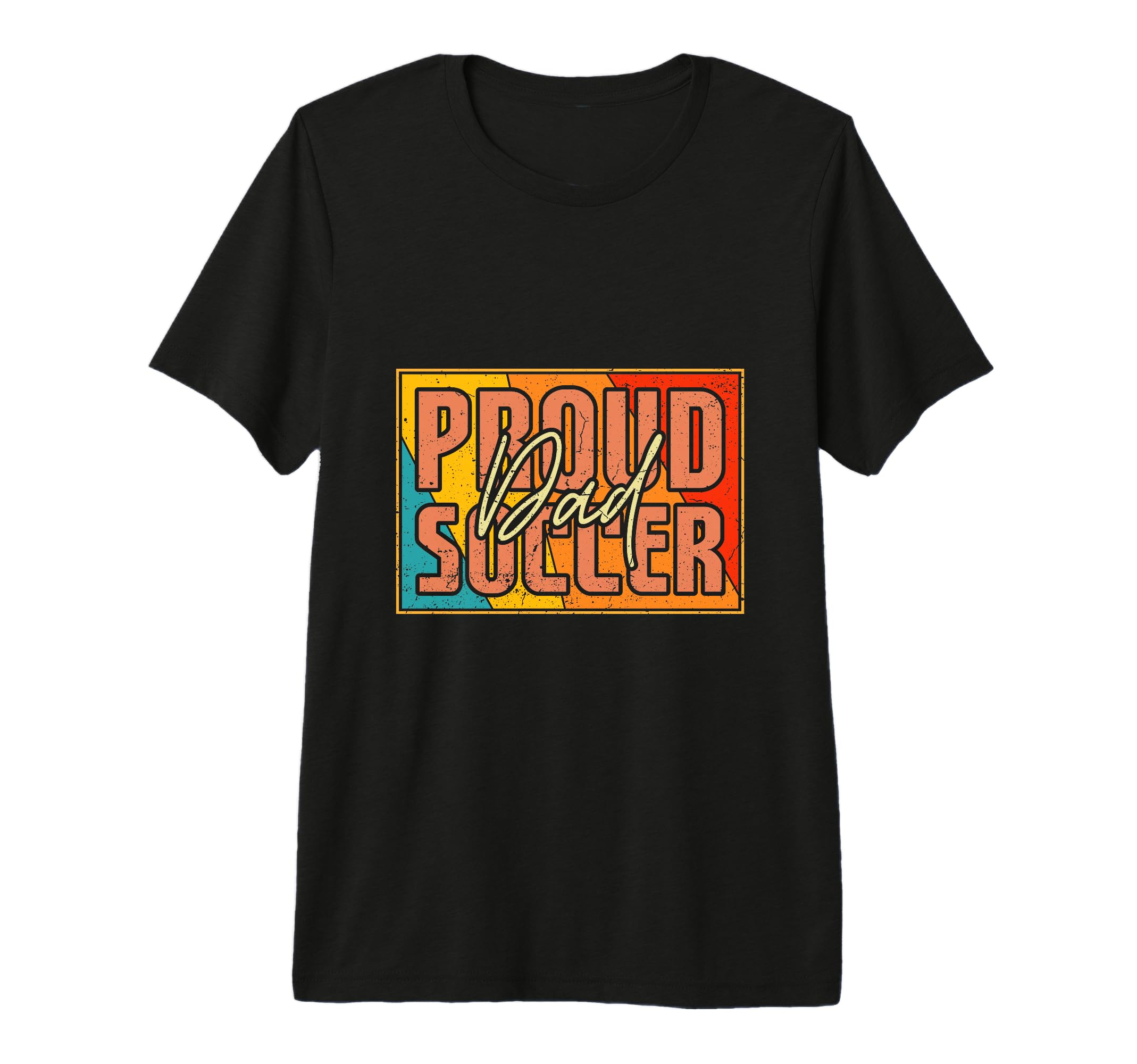 Proud Soccer Dad Football Sports Tri T-Shirt - Minimalist Print for Adults - T-Shirt, Sweatshirt, Hoodie