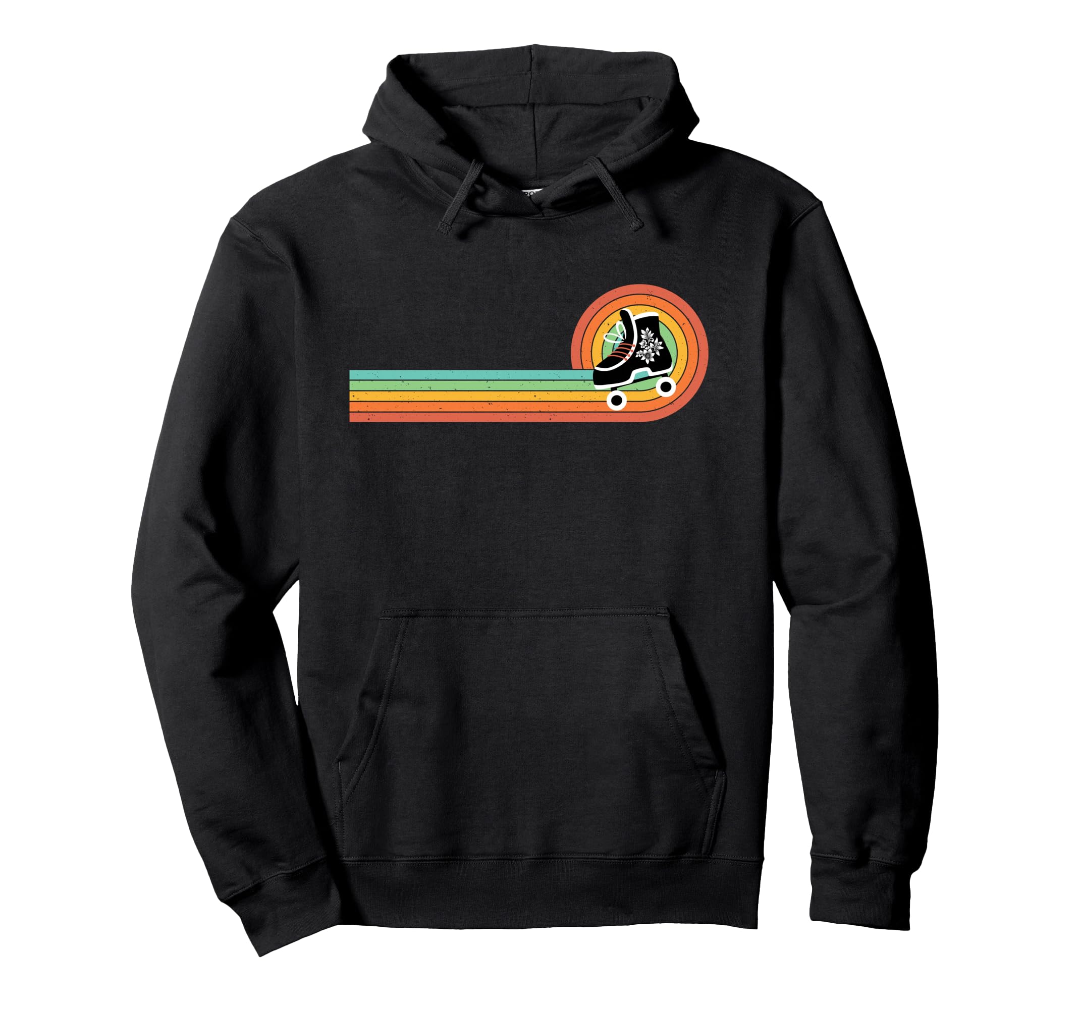 Rollerblading Floral Roller Skates Hoodie - Graphic Print Unisex - T-Shirt, Sweatshirt, Hoodie