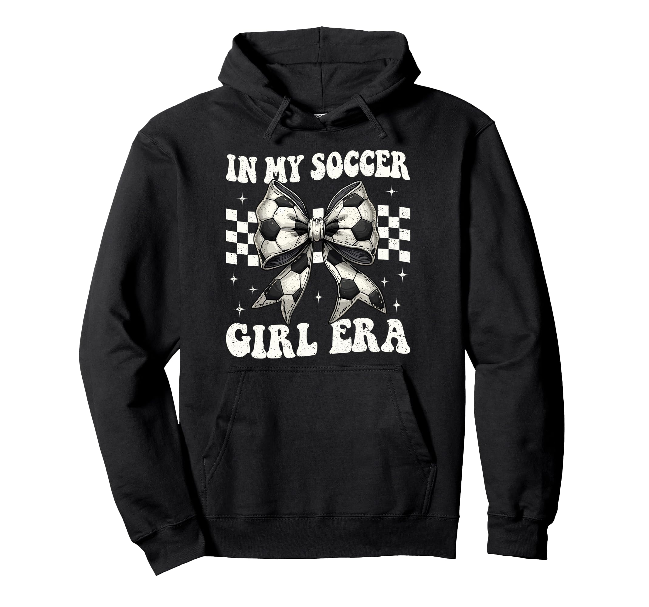 My Soccer Era Coquette Bow Soccer Hoodie - Custom Art Print for Adults - T-Shirt, Sweatshirt, Hoodie