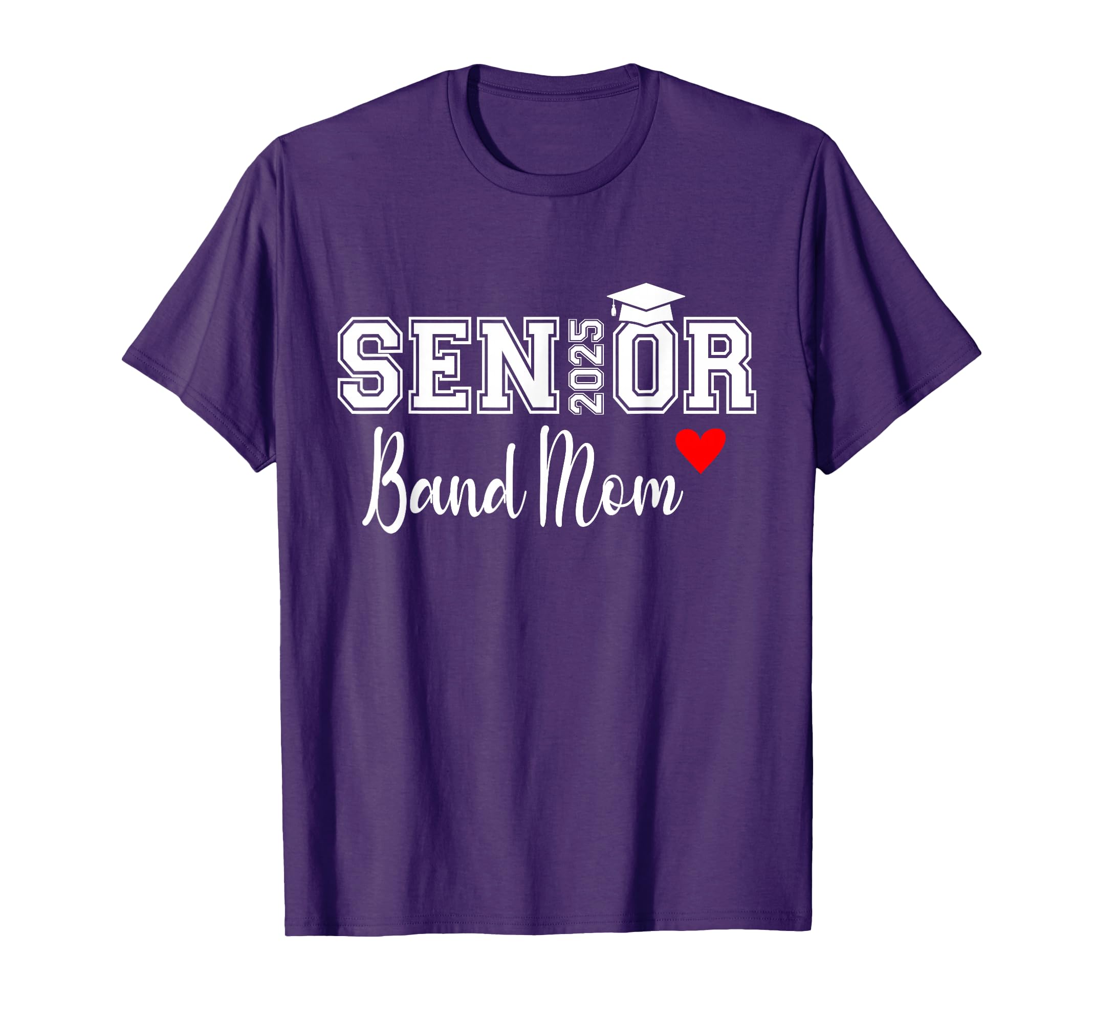 Senior Band Mom 2025 Marching Band T-Shirt - Minimalist Print Unisex - T-Shirt, Sweatshirt, Hoodie