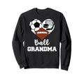 Ball Grandma Heart Funny Soccer Sweatshirt - Unique Graphic Unisex - T-Shirt, Sweatshirt, Hoodie
