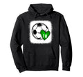 Womens Custom Soccer Mom Number 10 Heart Hoodie - Custom Art Print Unisex - T-Shirt, Sweatshirt, Hoodie