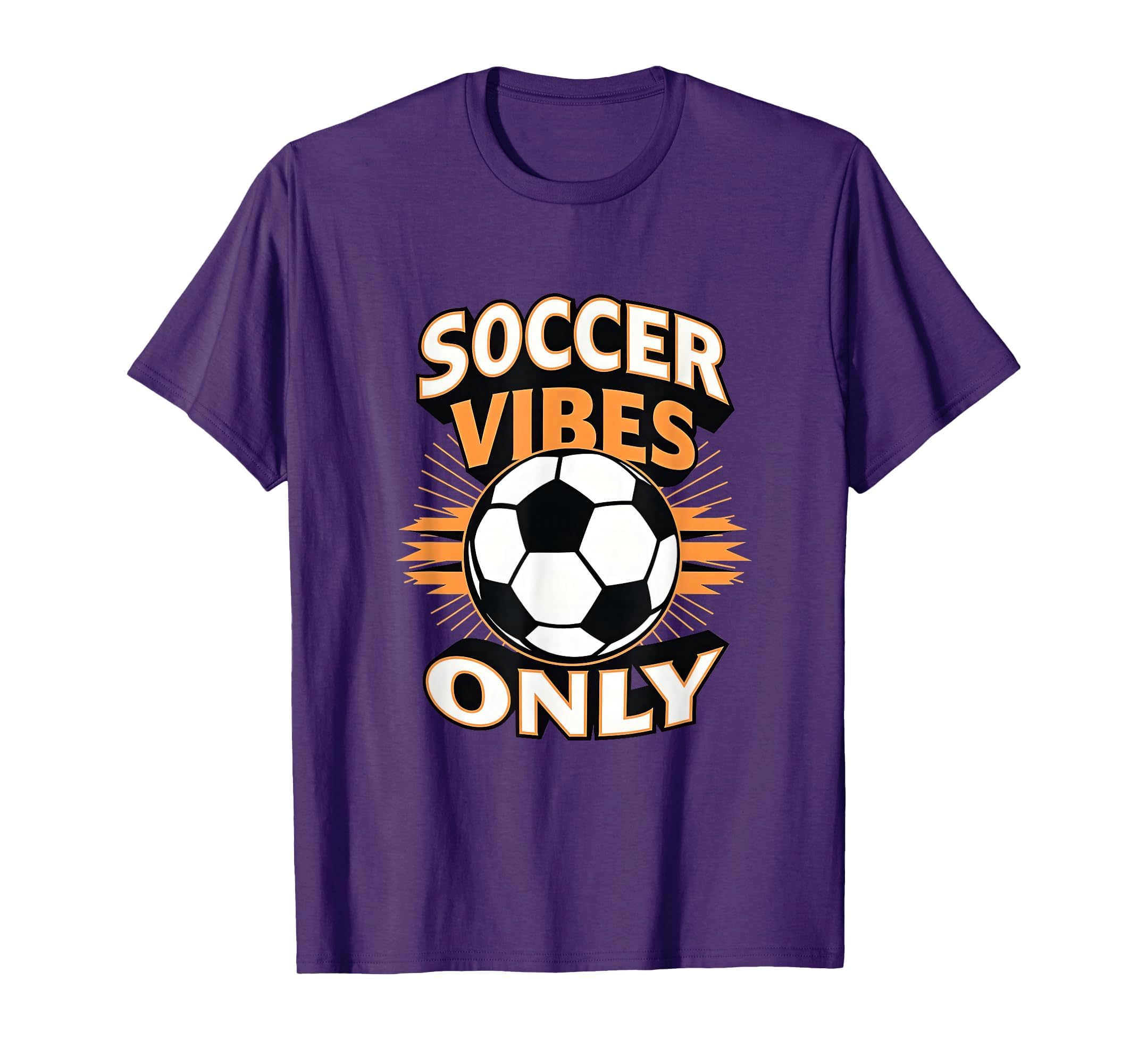 Soccer Vibes Only Bold T-Shirt - Aesthetic Graphic Unisex - T-Shirt, Sweatshirt, Hoodie