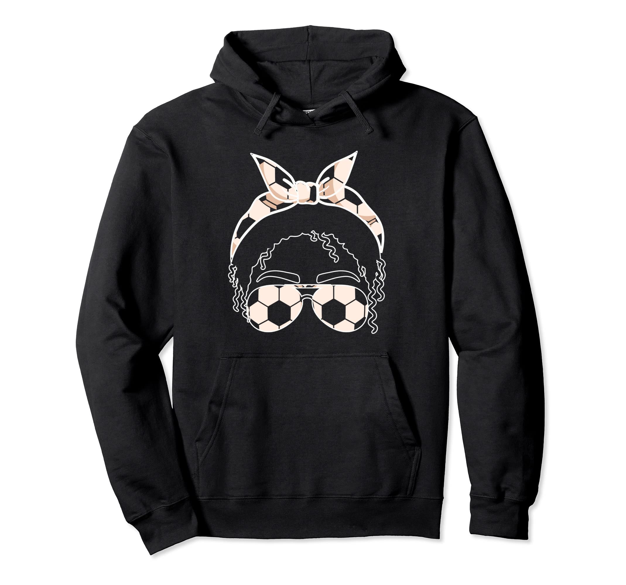 Soccer Ball Sunglasses Soccer Hoodie - Aesthetic Graphic Men Women - T-Shirt, Sweatshirt, Hoodie
