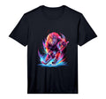 Lion Ice Hockey Player Hockey Stick T-Shirt - Graphic Print Unisex - T-Shirt, Sweatshirt, Hoodie