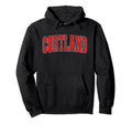 Cortland Ny New York Varsity Usa Sports Hoodie - Novelty Apparel for Adults - T-Shirt, Sweatshirt, Hoodie
