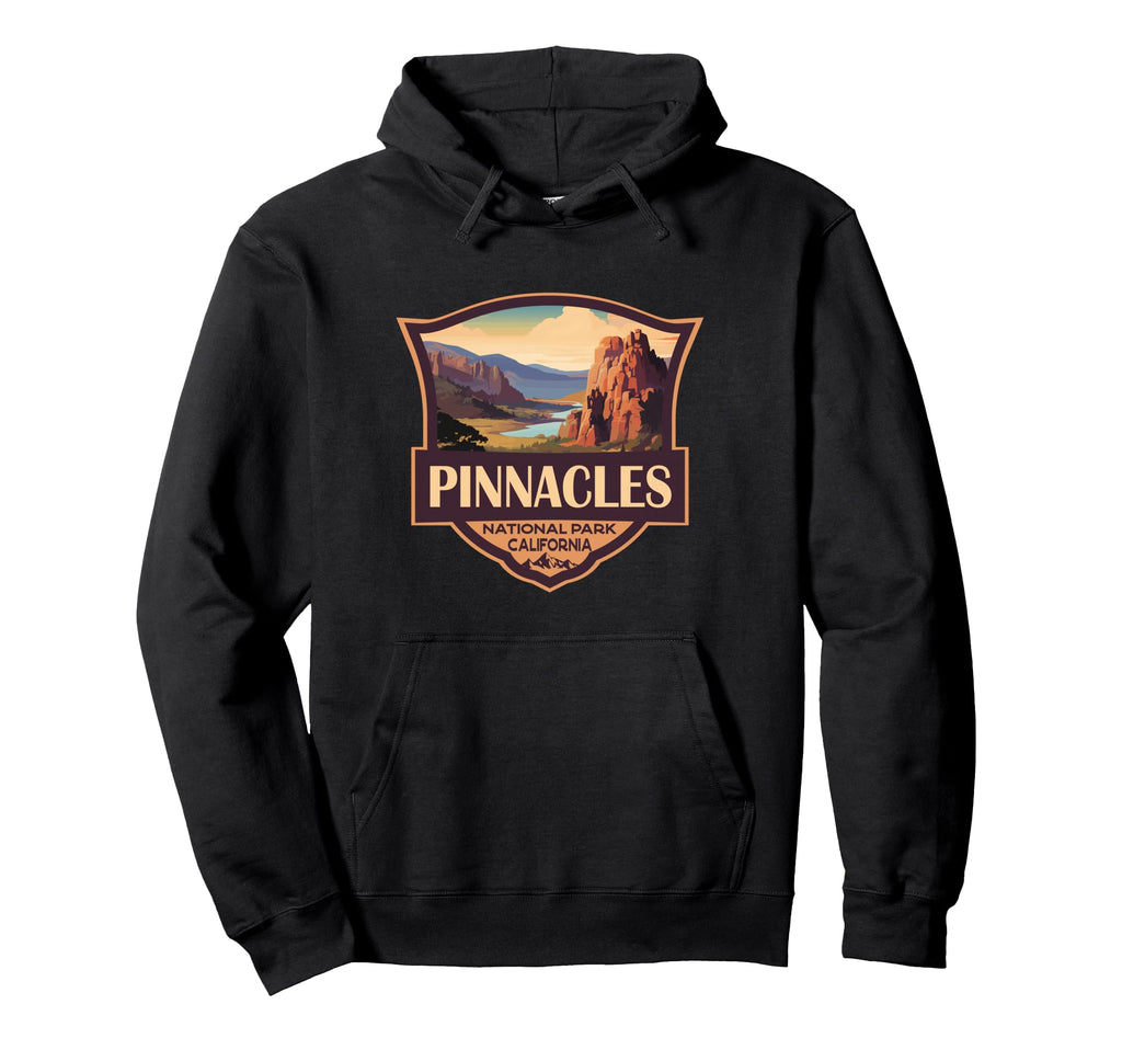 Pinnacles National Park Illustration Hoodie - Minimalist Print for Adults - T-Shirt, Sweatshirt, Hoodie