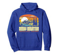 Rocky Mountain National Park 80S Hoodie - Minimalist Print Men Women - T-Shirt, Sweatshirt, Hoodie