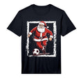 Santa Soccer Player Soccer Santa T-Shirt - Fun Novelty Design Men Women - T-Shirt, Sweatshirt, Hoodie