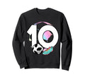 10Th Birthday Soccer Player Football Sweatshirt - Graphic Print for Adults - T-Shirt, Sweatshirt, Hoodie