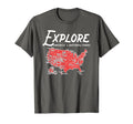 All National Parks America Map T-Shirt - Custom Art Print for Adults - T-Shirt, Sweatshirt, Hoodie