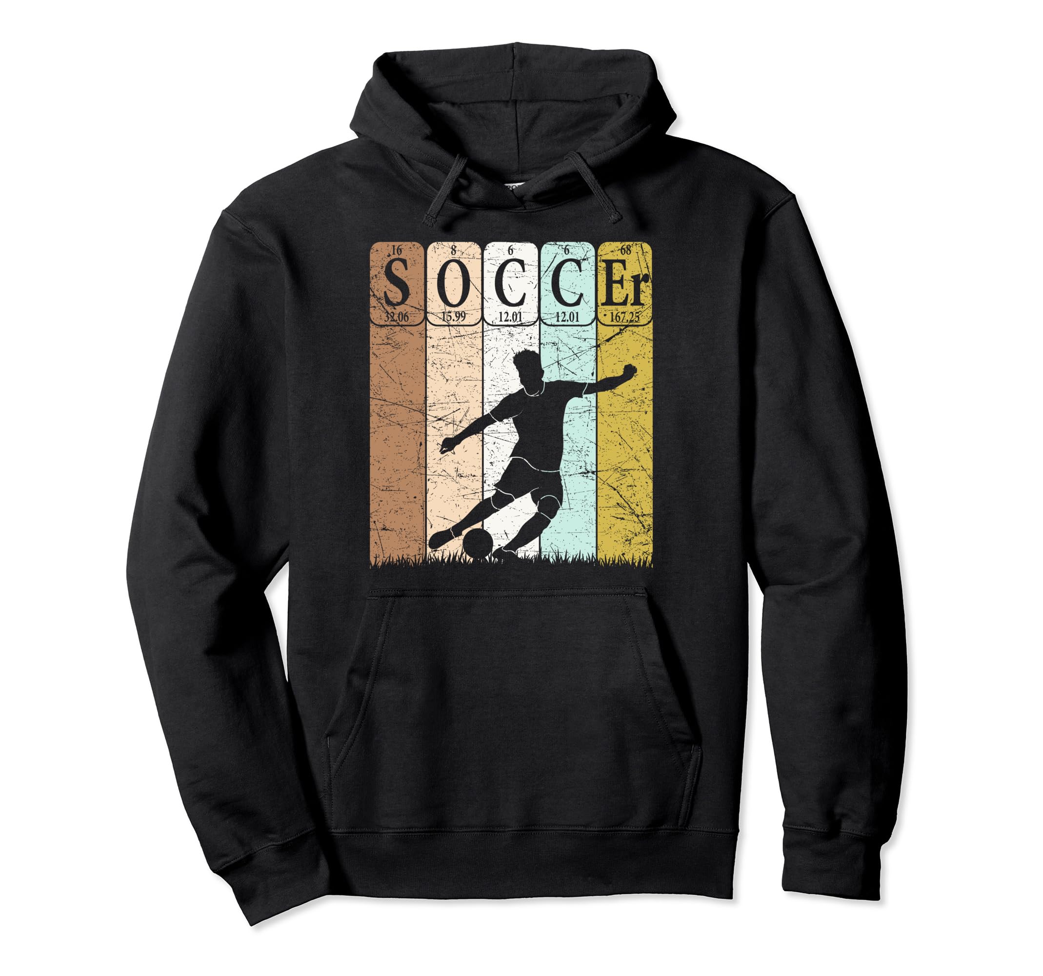 Soccer Periodic Table Elements Soccer Hoodie - Aesthetic Graphic Men Women - T-Shirt, Sweatshirt, Hoodie