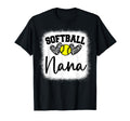 Personalized Softball Heart Nana T-Shirt - Casual Everyday Wear Unisex - T-Shirt, Sweatshirt, Hoodie