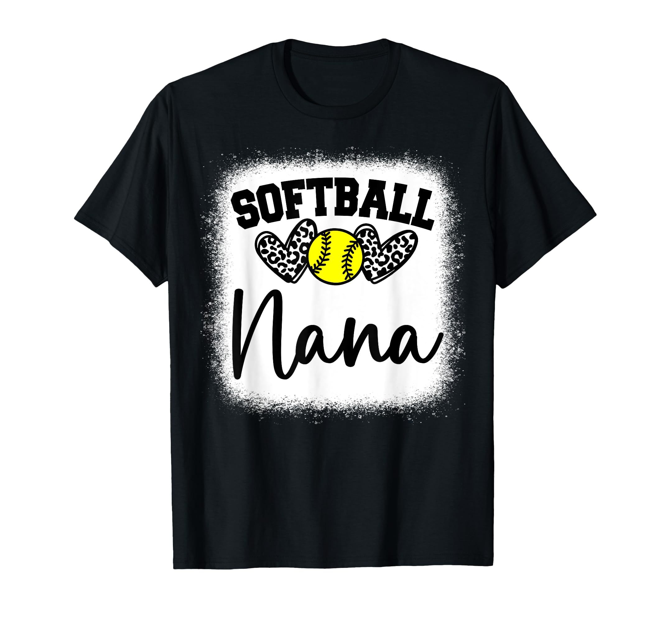 Personalized Softball Heart Nana T-Shirt - Casual Everyday Wear Unisex - T-Shirt, Sweatshirt, Hoodie
