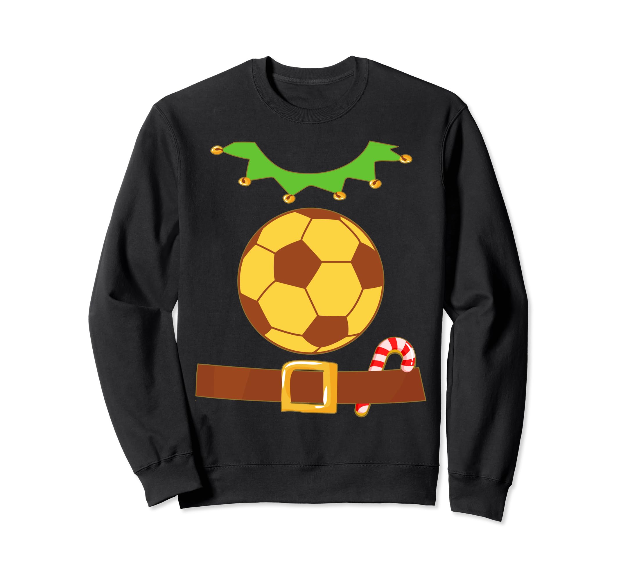 Elf Costume Soccer Ball Player Coach Sweatshirt - Graphic Print for Adults - T-Shirt, Sweatshirt, Hoodie