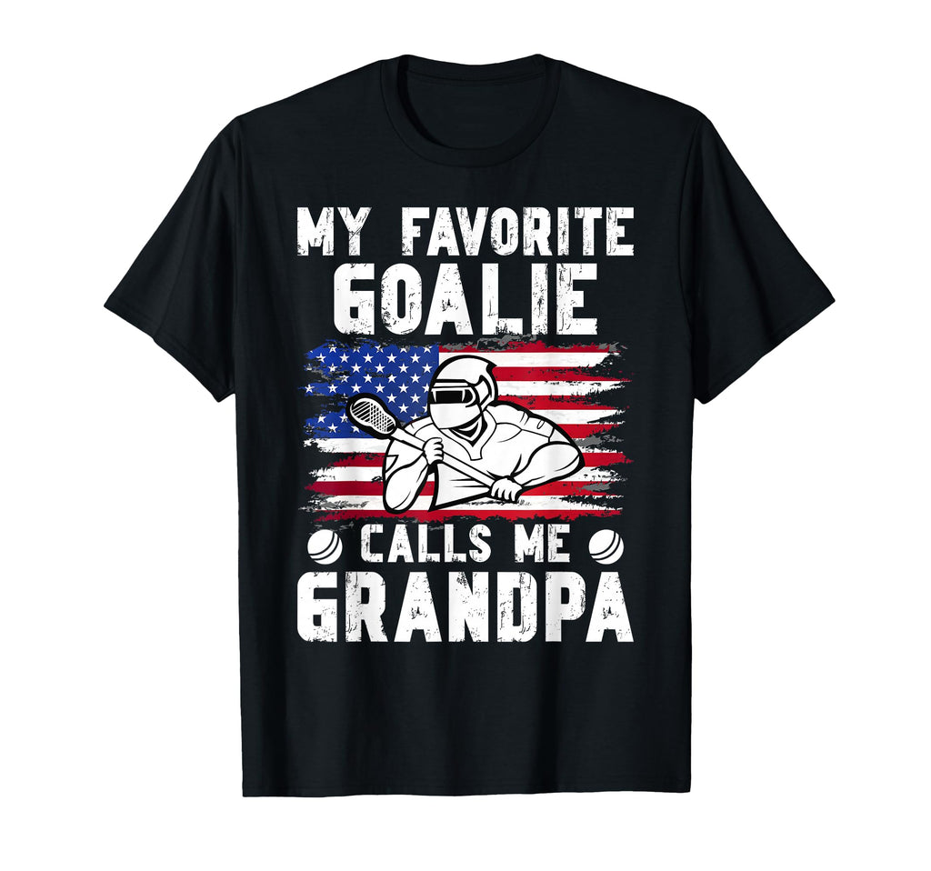 Favorite Lacrosse Goalie Grandpa T-Shirt - Unique Graphic Men Women - T-Shirt, Sweatshirt, Hoodie