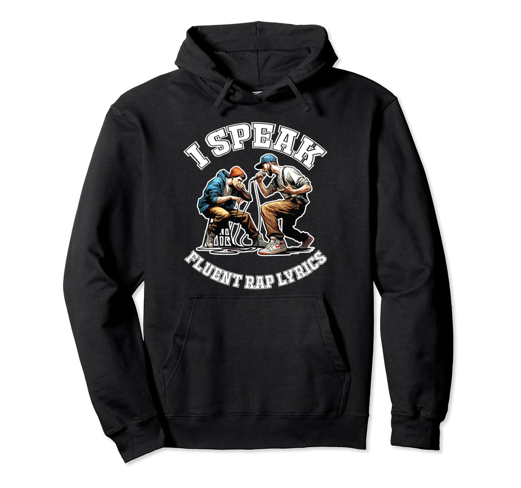 Fluent Rap Lyrics Rapper 50 Years Old School Hoodie - Graphic Print Unisex - T-Shirt, Sweatshirt, Hoodie