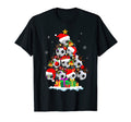 Tree Soccer Ball Santa Hat Family Pajama T-Shirt - Unique Graphic Unisex - T-Shirt, Sweatshirt, Hoodie