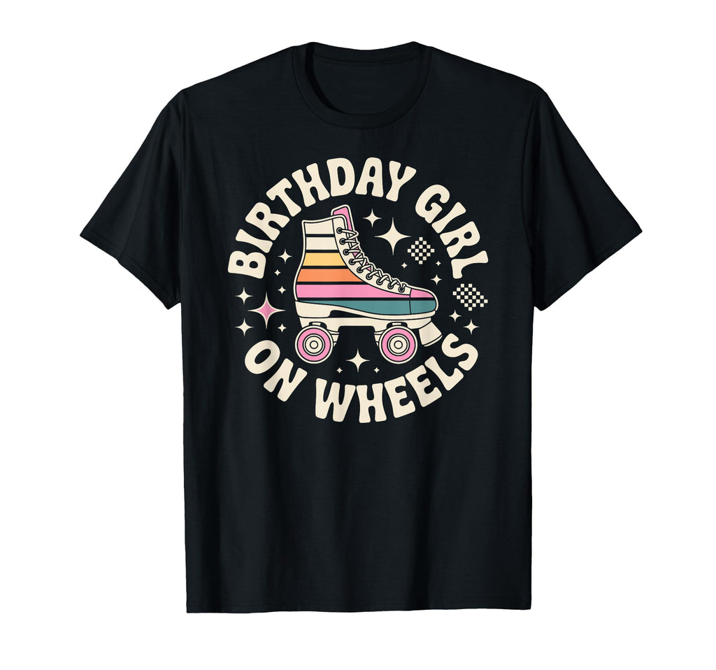 Birthday Wheels Roller Skating Rink T-Shirt - Aesthetic Graphic for Adults - T-Shirt, Sweatshirt, Hoodie