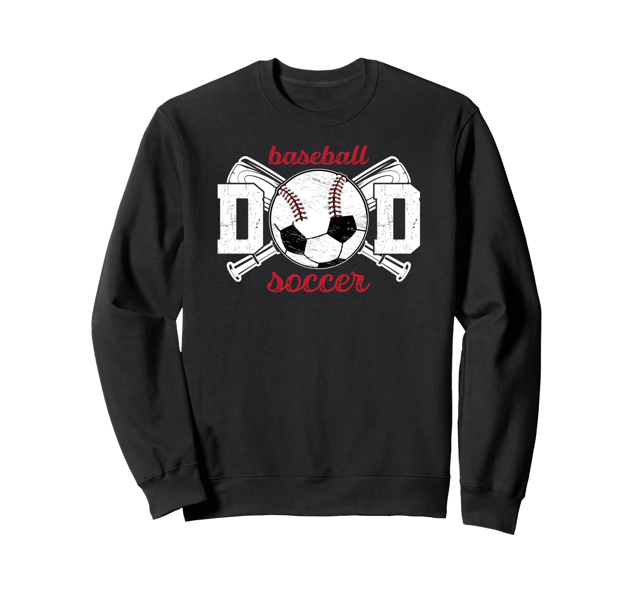 Baseball Soccer Dad Soccer Baseball Sweatshirt - Trendy Graphic Unisex - T-Shirt, Sweatshirt, Hoodie