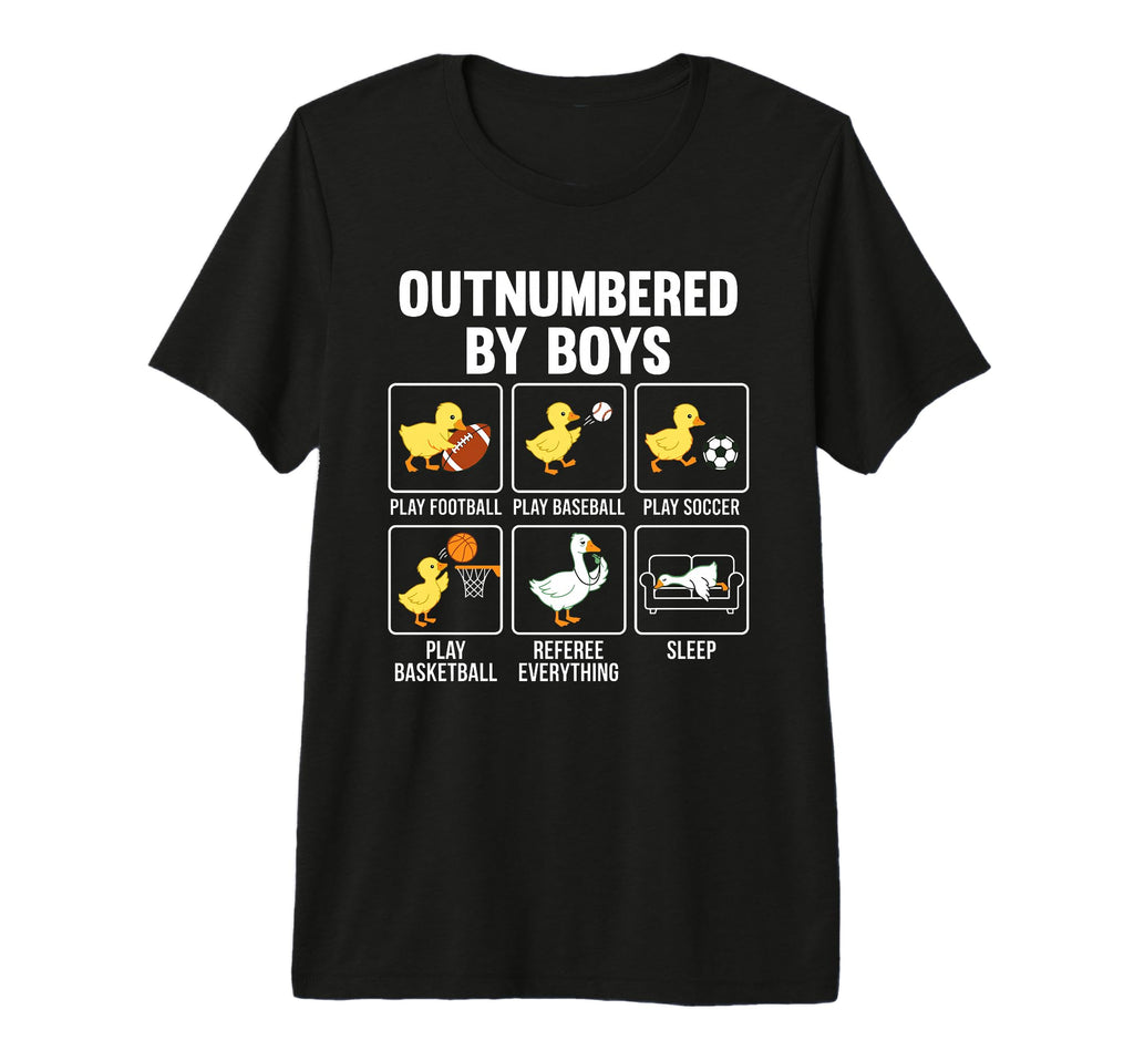 Outnumbered Ducklings Football Soccer T-Shirt - Unique Graphic Unisex - T-Shirt, Sweatshirt, Hoodie
