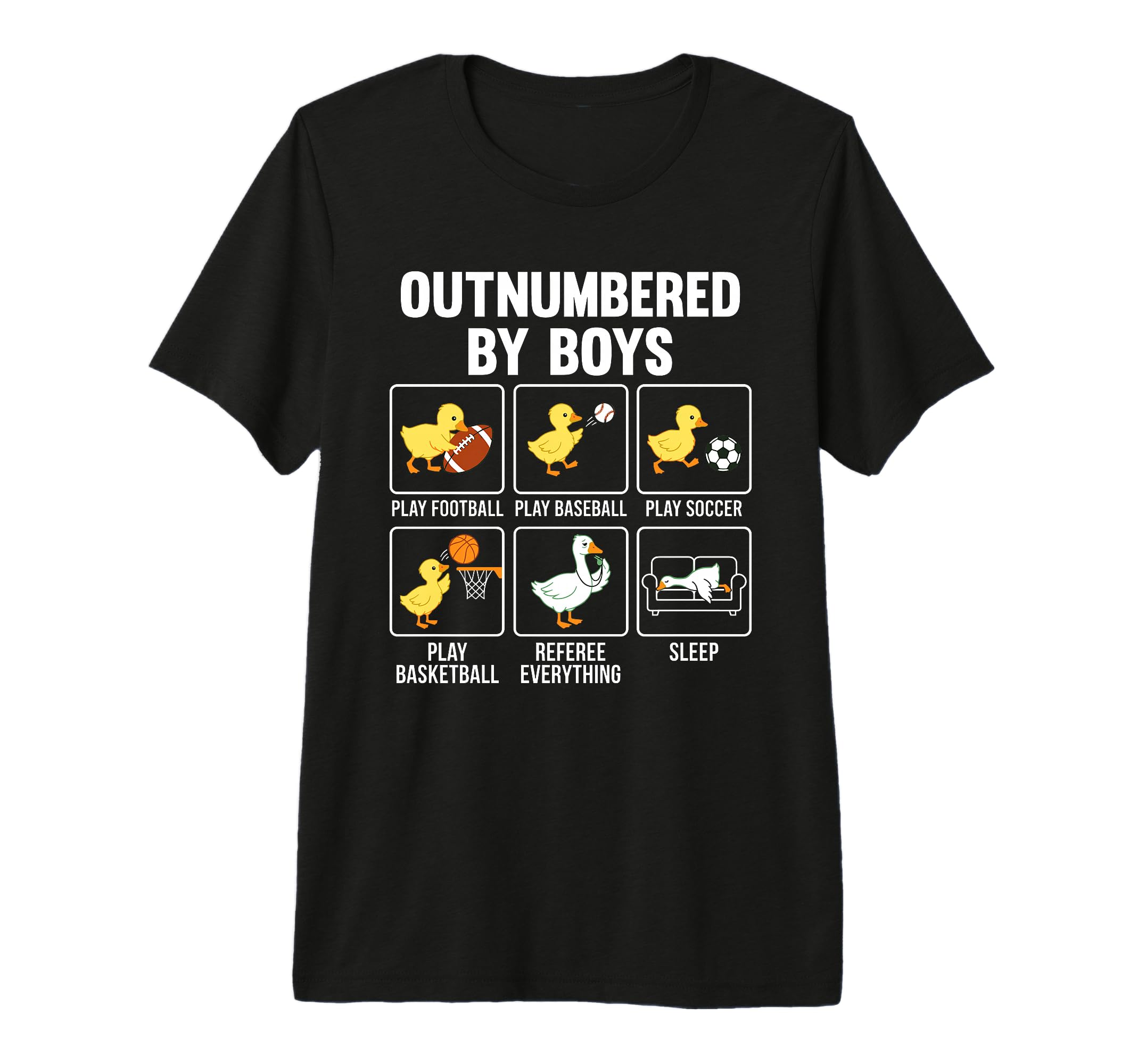 Outnumbered Ducklings Football Soccer T-Shirt - Unique Graphic Unisex - T-Shirt, Sweatshirt, Hoodie