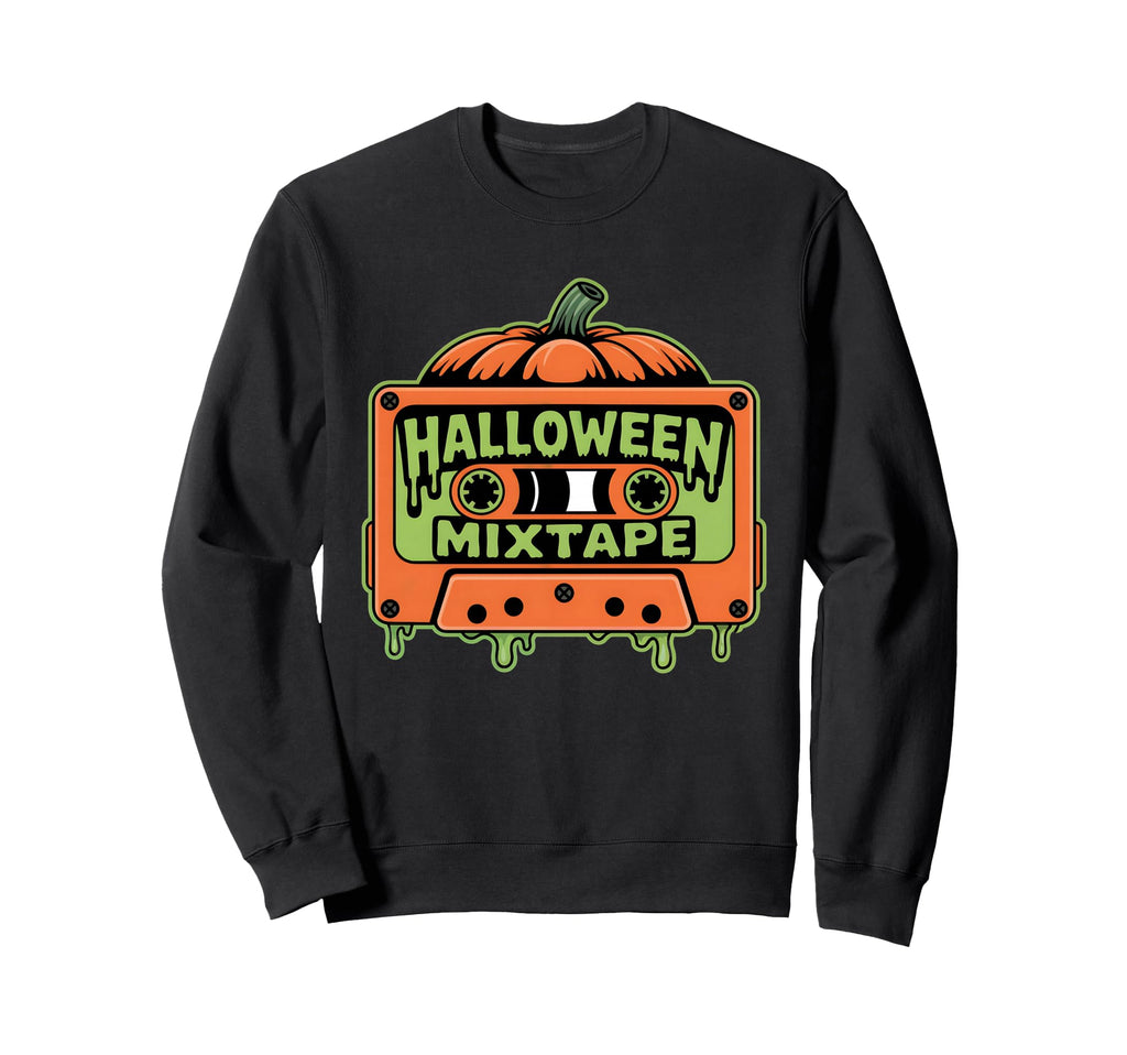 Mix Tape 80S 90S Halloween Cassette Sweatshirt - Streetwear Style Unisex - T-Shirt, Sweatshirt, Hoodie