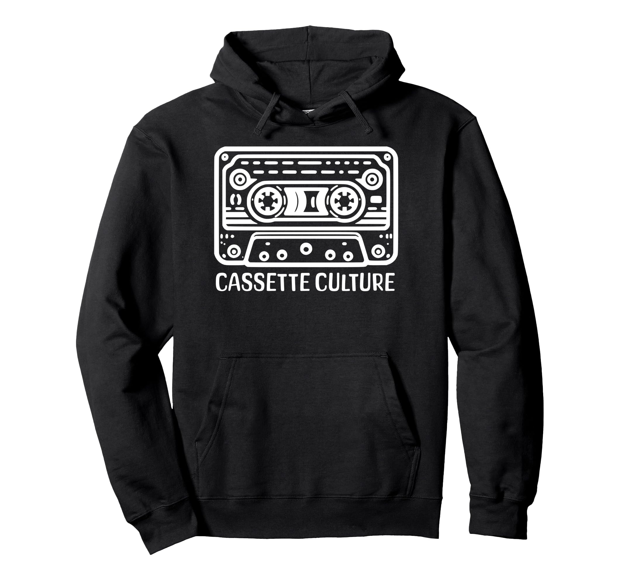 Cassette Culture 80S 90S Music Hoodie - Fun Novelty Design for Adults - T-Shirt, Sweatshirt, Hoodie