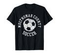 Multnomah County Soccer Distressed 90S T-Shirt - Minimalist Print Unisex - T-Shirt, Sweatshirt, Hoodie